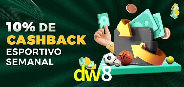 10% de bônus de cashback na dw8